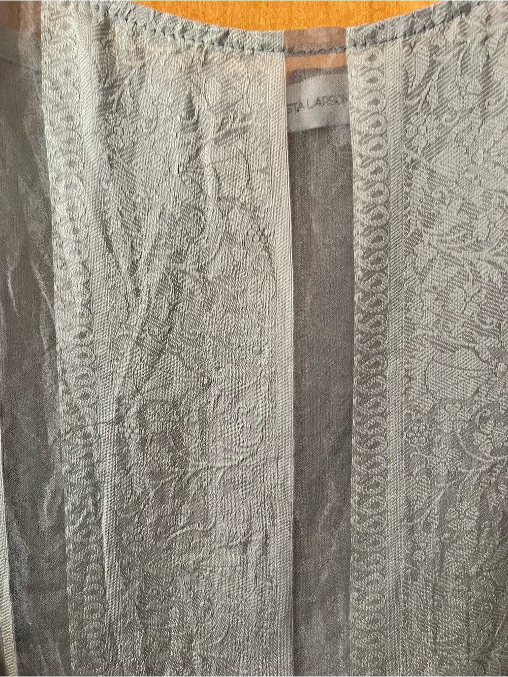 Krista Larson Light Green Textured Spaghetti Strap Sundress Layering Piece - Picture 2 of 6